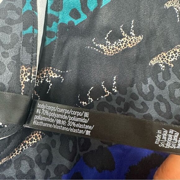 NWT! Victoria’s Secret Dress Open Back Exotic Animal Print Multicolored Size Med - Picture 9 of 11